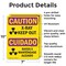 Signmission Radiation & Laser Sign, 10 in H x 7 in W, Aluminum, Rectangle OS-2PACK-CR-A-710-L-10199 - alternate 6
